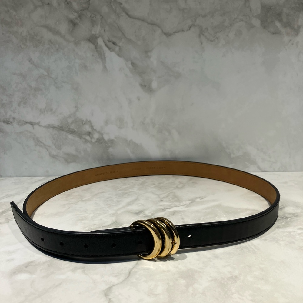 Anne Klein Black and Gold Belt Timeless Accessory - Picture 2 of 7